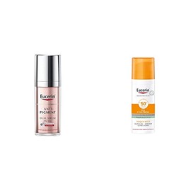 Eucerin Serum facial anti manchas Anti Pigment,30ml  Protector solar facial efecto mate toque seco Oil Control, 50 ml                                 