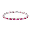 FANCIME Women’s Tennis Bracelet, Birthstones for 12 Months, 6.7", Width