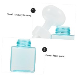 Mobestech Flower Foaming Dispenser Bottle for Soap and Shower Gel Creative Design Portable Container for Travel Produces Fun Flower Shape Foams