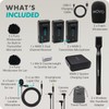 Movo WMX-2-DUO Dual Microphone Compact Wireless System with Handheld Extension