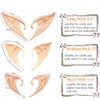 Secaden Cosplay Fairy Pixie Elf Ears Soft Pointed Ears Tips