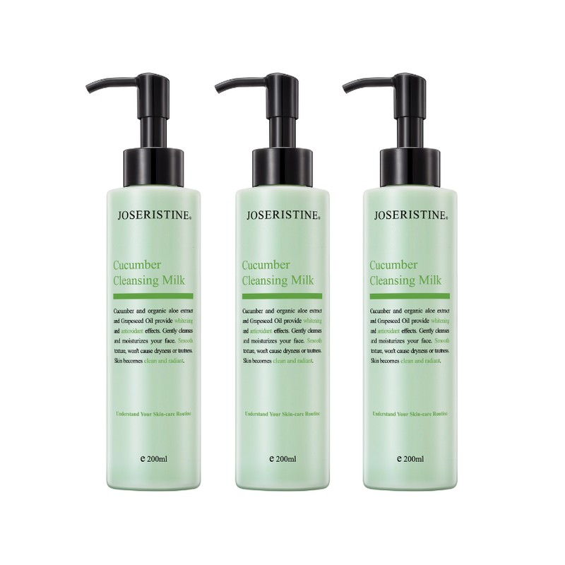 JOSERISTINE Cucumber Cleansing Milk 200ml & 1000ml/ 100% Vegan/ By