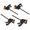 Anhoer 4Pcs Quick Grip Clamps 4" Woodworking F Clamps Quick
