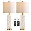 Oneach 27.75” Table Lamps Set of 2, Gold Modern Bedside