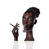 Incense Holder,Black Woman Smoking Head Incense Burner, Sophisticated and Elegant