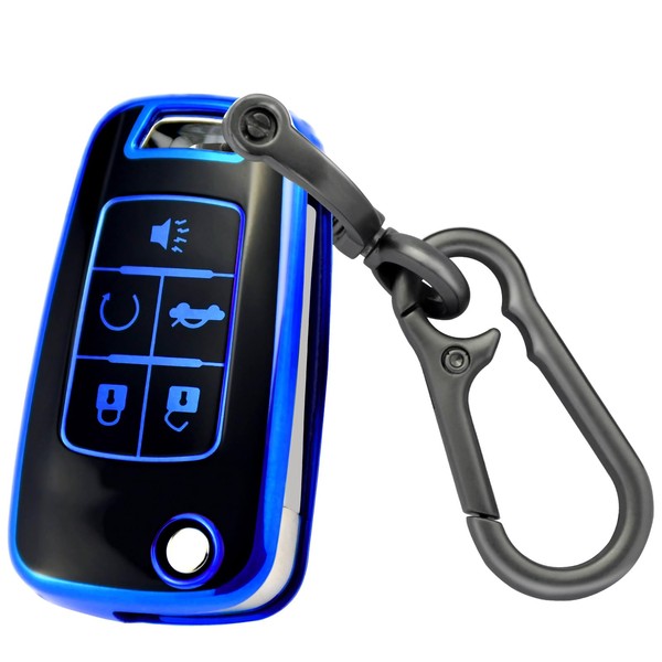 XIYANG TRADE for Chevy Key Fob Cover with Keychain,Premium TPU
