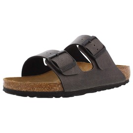 Birkenstock Women's, Arizona Birkoflor Slide Sandal - Narrow Width Anthracite 36 M