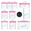 Premier Housewares Pink Lace Coffee Canister
