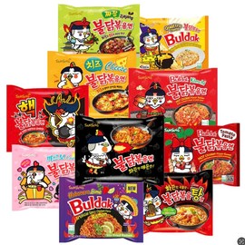 [10 Pack Box] Samyang Buldak Chicken Ramen 10 Flavor Combo Variety