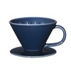 Hasami Ware Common 26026 Coffee Dripper, Navy, Diameter Approx. 5.3
