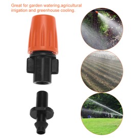Misting Nozzles Kit, 50pcs Adjustable Garden Drip Irrigation Misting Nozzles Micro Flowing Sprinkler Head Atomizer Automatic Mist Cooling Irrigation System for Garden Greenhouse Patio Lawn