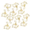 50 Pcs Paper Clips Portable Mini Cute Golden Coconut Tree