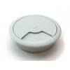 60mm Grey PC Computer Desk Plastic Grommet Table Cable Tidy