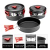 ALOCS 13pcs Camping Cookware, Portable Camping Pots and Pans Set,