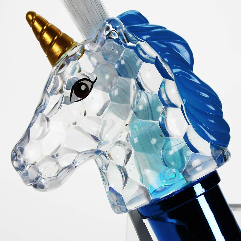 The Glow Company Light Up Flashing Unicorn Fibre Optic Torch