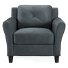 Lifestyle Solutions Harrington Chair in Grey, Dark Grey