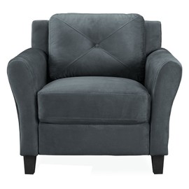 Lifestyle Solutions Harrington Chair in Grey, Dark Grey