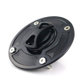 Xitomer CNC Aluminum Alloy, Fuel Cap, for GSXR600 1997-03/ GSXR750 1996-03/ GSXR 1000 2001-02/ GSX1300R 1999-07/ TL1000S/ TL1000R/ SV650S 1999-02, Gas Tank Cover (Black)