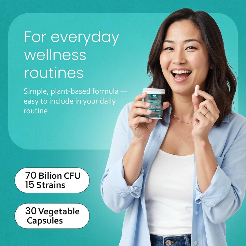 NaturaLife Labs Probiotics 70 Billion CFU – 15 Strains with