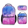 Jollitot Girls Backpack with Lunch Box Kids Bookbag Set Water