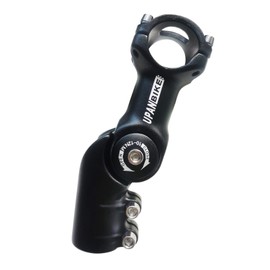 UPANBIKE Adjustable Bike Stem Riser Adapter 120 Degree 25.4mm75mm Adjustale Angle Bicycle Stem Extender for Mountain Bike Road Bicycle MTB BMX