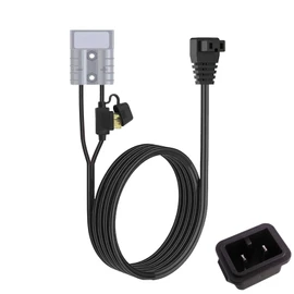 JacEnergy Anderson 50A Plug to Power Cord Cable for 12 Volt Refrigerator 12V Fridge Freezers RV Refrigerator Portable Refrigerator Portable Freezer Compressor Electric Cooler
