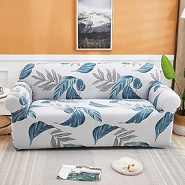 MIDODO Printed Couch Cover Stretch Sofa Covers Patterned Loveseat Slipcovers for 2 Seater Cushion Couch Love Seat Set (LM, 2 Seater/Loveseat)