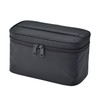 Muji 83525484 Nylon Pouch with Hand, Black, Approx. 8.1 x