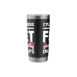 Pilates I'm Just Here For Feet In Straps Fun Stainless Steel Insulated Tumbler