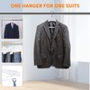 Suit Hangers for Men 50 Pack, White Coat Hangers Extra