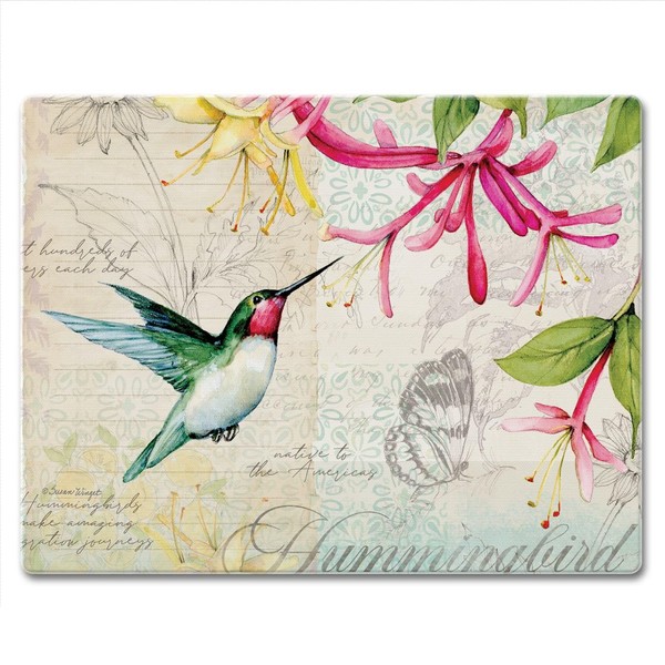 CounterArt Field Guide Hummingbird 3mm Heat Tolerant Tempered Glass Cutting