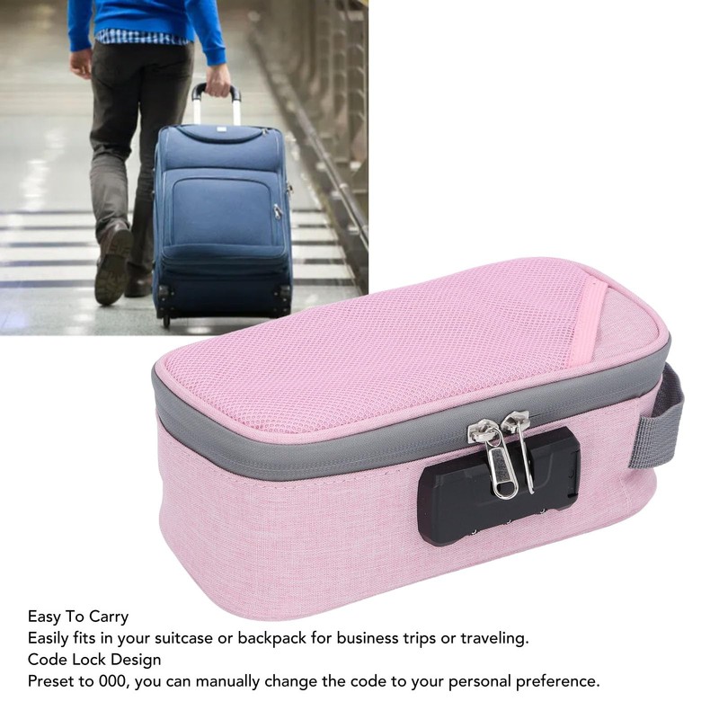 Hztyyier Smell Proof Bag with Lock, Portable Activated Carbon Odor