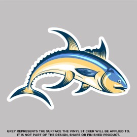 Unbranded Yellowfin Tuna,  High Quality Vinyl Stickers - 24" x 36"