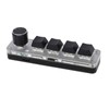 One Handed Mechanical Keyboard 4 Key with Adjustable RGB DIY