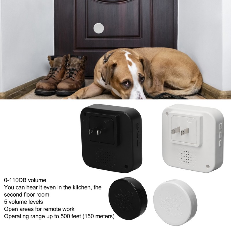 Dog Doorbell Professional Waterproof Touch Button 5 Volume Levels Pet