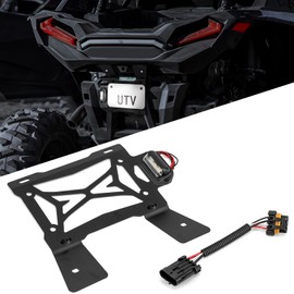 BARQUPO UTV Led Lighted License Plate Mount Holder Compatible with Polaris RZR Pro XP Turbo R S 4 2020-2025