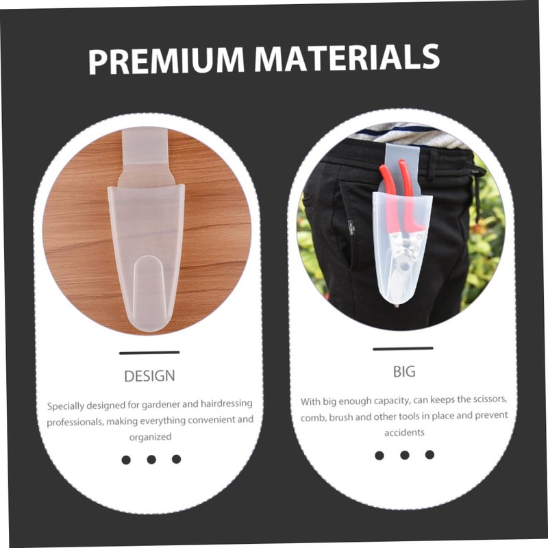 Mipcase 2pcs Plastic Pruning Shear Case Compact Storage Pouch for
