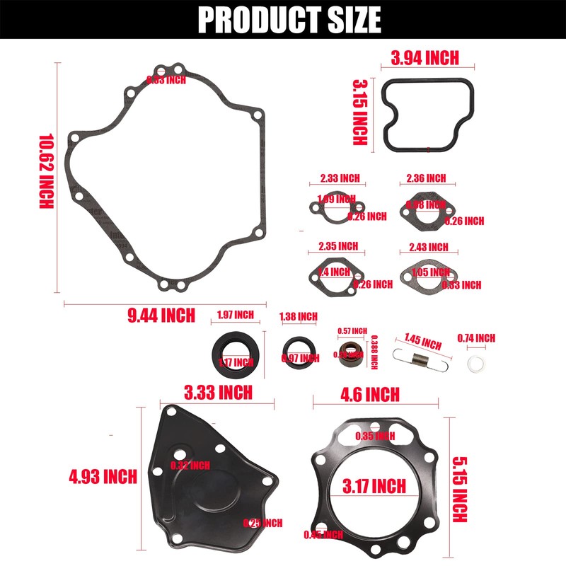 CartClan 290cc Engine Gasket Kit & Seal for Club Car