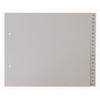 Dividers/Index Sheets, Polypropylene, for DIN A4, Half Height, with Letters