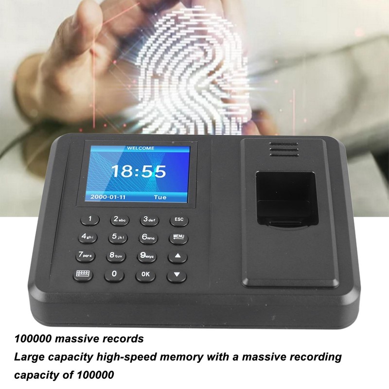 Fingerprint Attendance Machine Time Clock Punch Machine Office Time Card