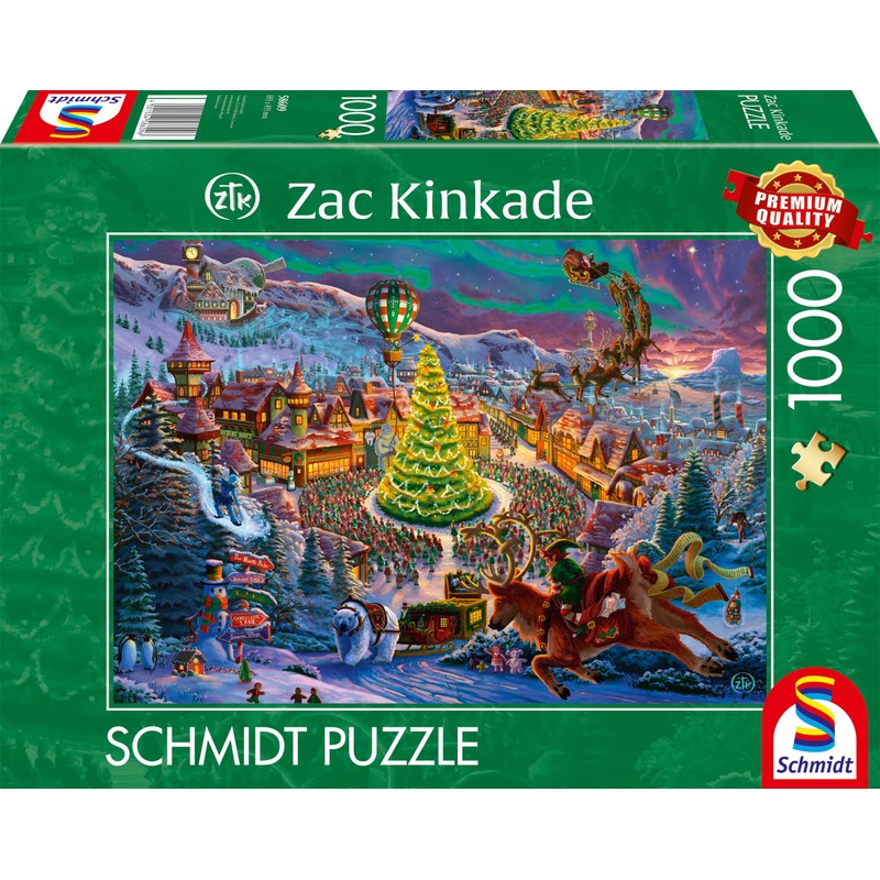 Schmidt Spiele 58609 Santas North Pole Zac Kinkade Jigsaw Puzzle