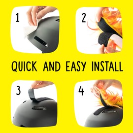 ParaWild Iguana Helmet Accessories w/Sticky Hook & Loop Fastener Adhesive (Helmet not Included), Fun Helmet Mohawk/Cover for Snowboarding, Skiing, Biking, Cycling, Skating for Kids and Adults