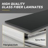 FANCYWING G10 Fiberglass Sheet, 200X300X8.0MM Glass Fiber Composite Laminate Board,
