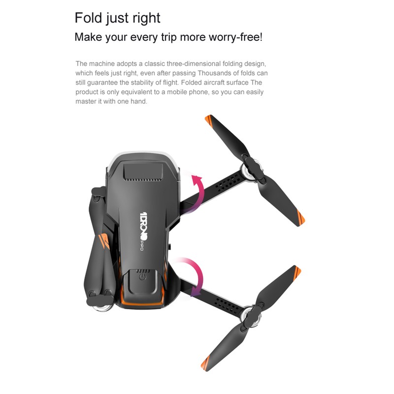 Remote Control Drone with Camera 4K Dual Camera 3-Sided Obstacle