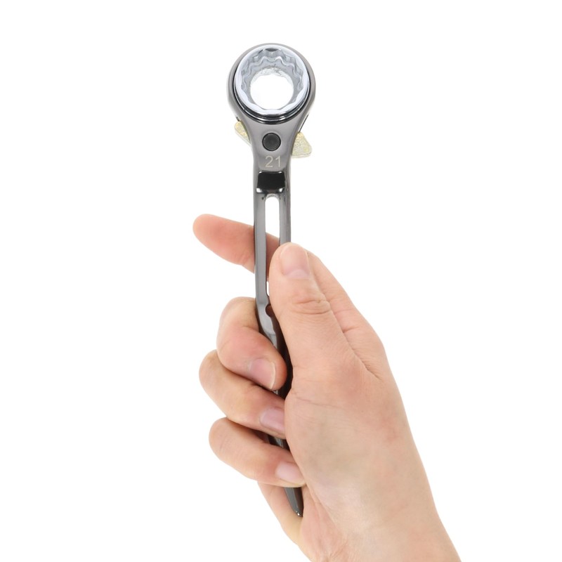 Takagi 17 21 Compact Thin Double-ended Ratchet Wrench 0.7 x