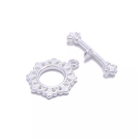 Unbranded 925 Sterling Silver OT Clasp Size 11x17mm 2 Sets Per Bag