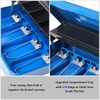 Jssmst Locking Metal Cash Box with Coin Lid, 11.8L x