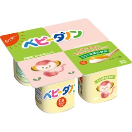 Danone Japan Baby Danone Peach & Green Yellow Vegetables, Yogurt, 1.6 oz (45 g) x 4, 6 Months and Up, 1.6 x 0.1 oz (45 x 4 g) x 3 Packs