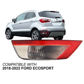 Auto Parts Avenue APA Replacement Bumper Light Back Up Lamp Reflector on Rear Bumper Cover for 2018 2019 2020 2021 2022 EcoSport with Bulb Driver Left Side GN1Z15501A FO2882100 CAPA