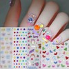 Dedyel Candy Bear 5D Embossed Nail Art Stickers, Waterproof Vinyl